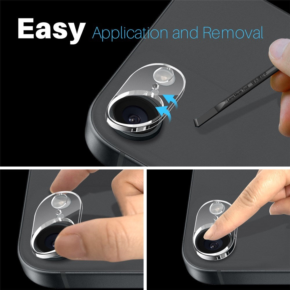 NORTHJO iPhone 17e / 16e Hærdet Kameralinseglas - 2 stk. - Gennemsigtig