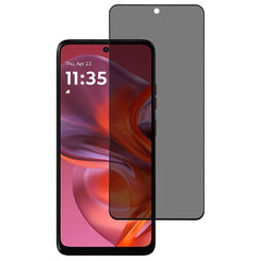 Motorola Moto G15 / G05 Hærdet Skærmbeskyttelsesglas - Privacy Funktion - Gennemsigtig