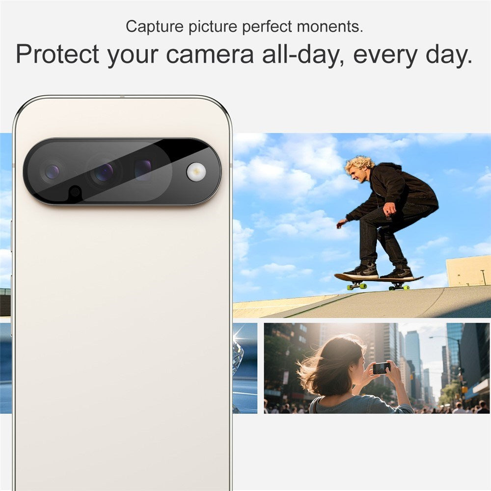 IMAK Google Pixel 10 Kameralinsebeskyttelse - Hærdet Glas - Sort