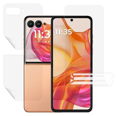 Motorola Razr 60 Ultra Skærmbeskyttelsesfilm - 3 Dele - Gennemsigtig