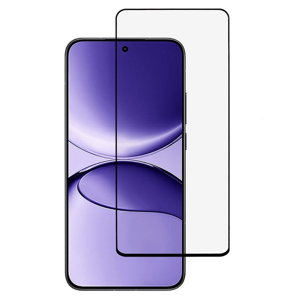 Xiaomi Poco F7 Hærdet Skærmbeskyttelsesglas - Gennemsigtig / Sort Kant
