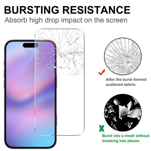 iPhone 17 Pro 2-i-1 Beskyttelsessæt m. Hærdet Skærmbeskyttelsesglas & Kameralinsebeskyttelsesfilm - Gennemsigtig