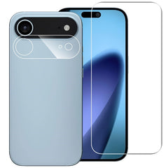 iPhone Air 2-i-1 Beskyttelsessæt m. Hærdet Skærmbeskyttelsesglas & 2 stk Kameralinsebeskyttelsesfilm - Gennemsigtig