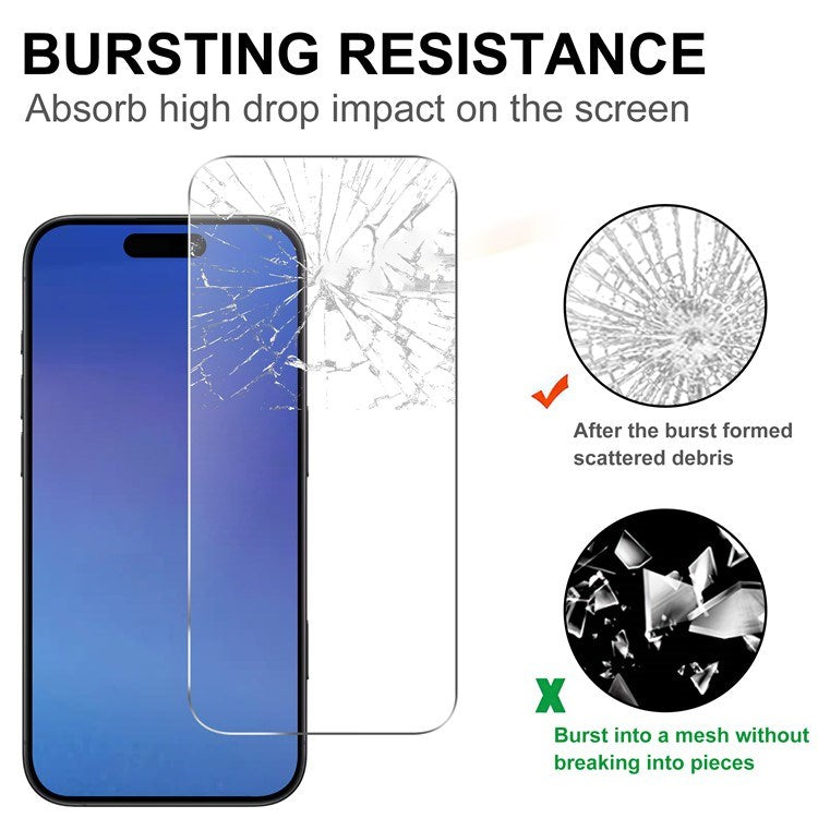iPhone Air 2-i-1 Beskyttelsessæt m. Hærdet Skærmbeskyttelsesglas & 2 stk Kameralinsebeskyttelsesfilm - Gennemsigtig