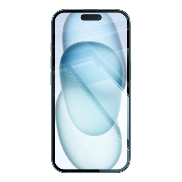 iPhone 15 RURIHAI 2-i-1 Beskyttelsessæt m. Fleksibelt Plast Cover & Skærmbeskyttelsesglas - Gennemsigtig