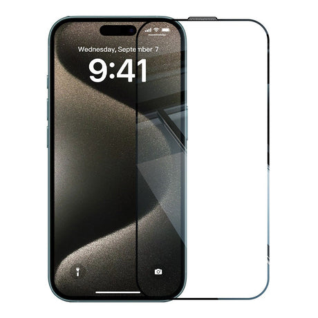 iPhone 15 Pro RURIHAI 2-i-1 Beskyttelsessæt m. Fleksibelt Plast Cover & Skærmbeskyttelsesglas - Gennemsigtig