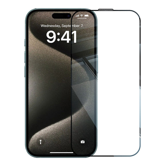 iPhone 15 Pro RURIHAI 2-i-1 Beskyttelsessæt m. Fleksibelt Plast Cover & Skærmbeskyttelsesglas - Gennemsigtig