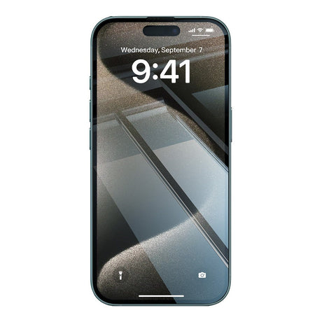 iPhone 15 Pro RURIHAI 2-i-1 Beskyttelsessæt m. Fleksibelt Plast Cover & Skærmbeskyttelsesglas - Gennemsigtig