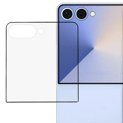 Samsung Galaxy Z Flip7 Skærmbeskyttelsesglas - Gennemsigtig / Sort