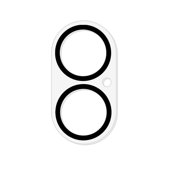 iPhone 17 Hærdet Kameralinsebeskyttelsesglas - Gennemsigtig / Sort