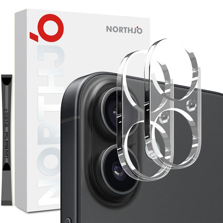 NORTHJO iPhone 17 Hærdet Kameralinseglas - Gennemsigtig- 2 Stk.