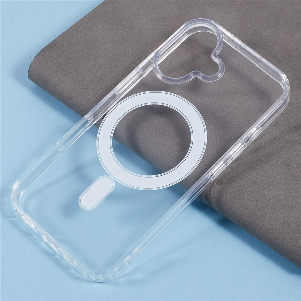 iPhone 17 - 360° Beskyttelsessæt m. MagSafe Cover | Skærmbeskyttelse | Kameralinsebeskyttelse - Gennemsigtig / Sort Kant