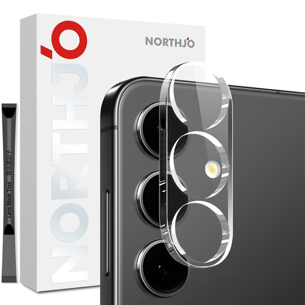 NORTHJO Samsung Galaxy S25 FE Hærdet Kameralinseglas - Gennemsigtig