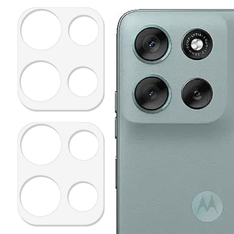 Motorola Moto G56 Hærdet Kameralinsebeskyttelsesglas - 2 stk - Gennemsigtig