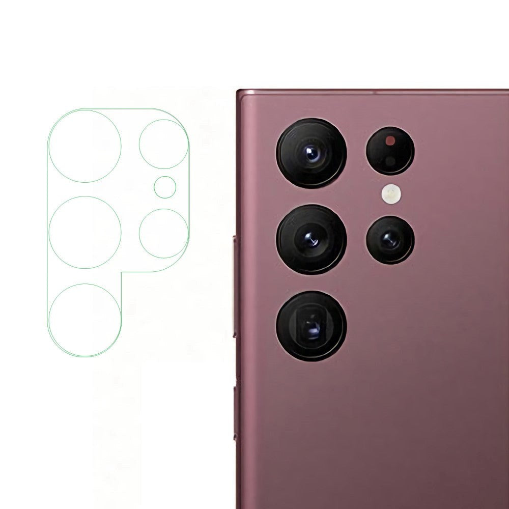 Samsung Galaxy S23 Ultra Beskyttelsesglas til Kameralinse - Gennemsigtig