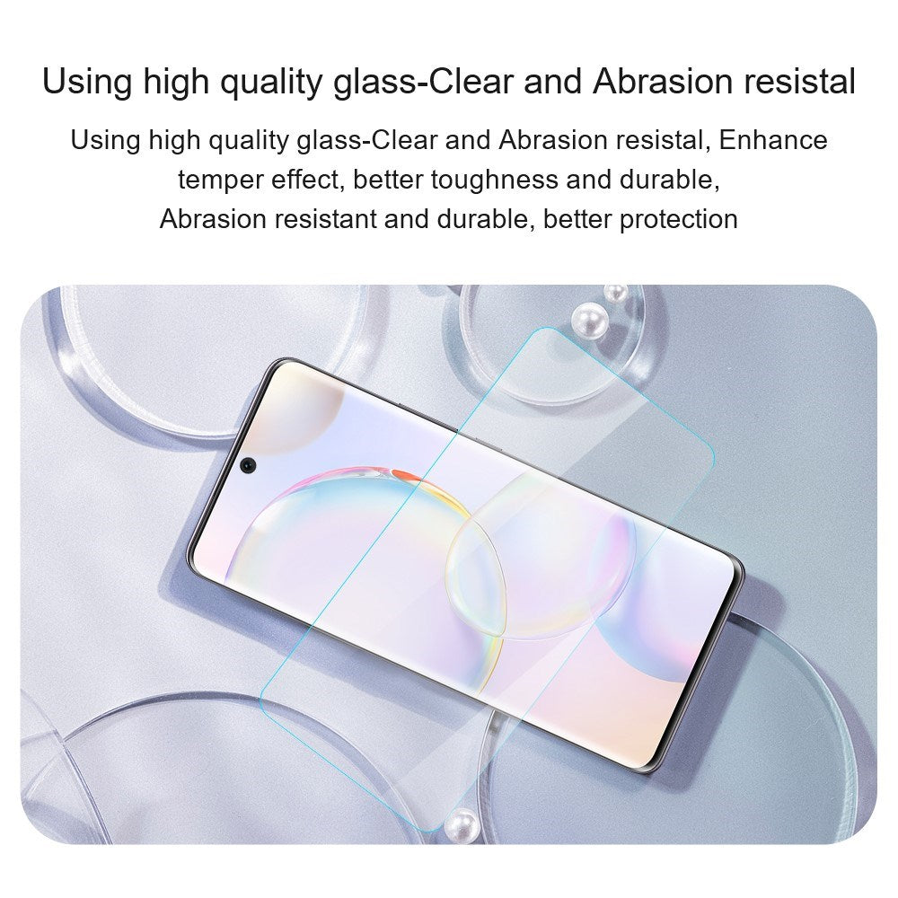 Honor 400 Smart (4G / 5G) AMORUS 2.5D Arc Edge Skærmbeskytter i Aluminium-Silicon Glas - Gennemsigtig