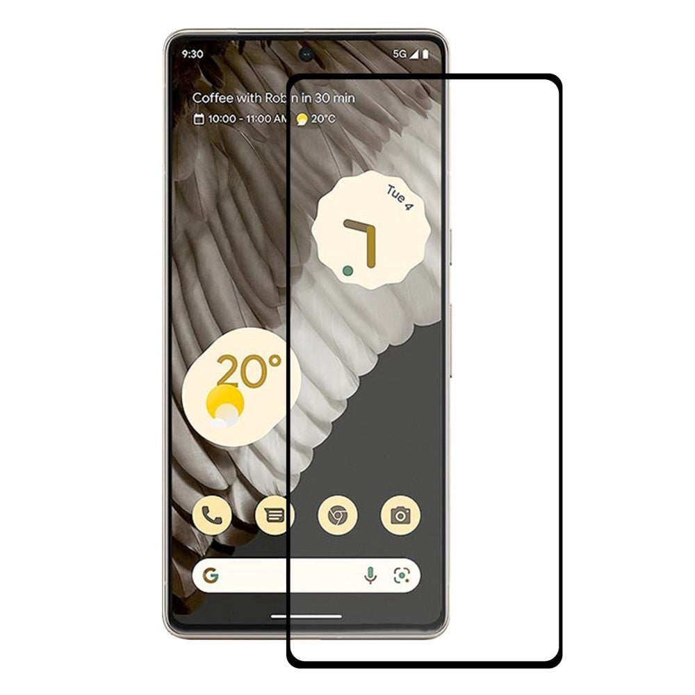 Google Pixel 7 Pro Hærdet Glas - Full-Fit - Skærmbeskyttelse m. Sort Kant