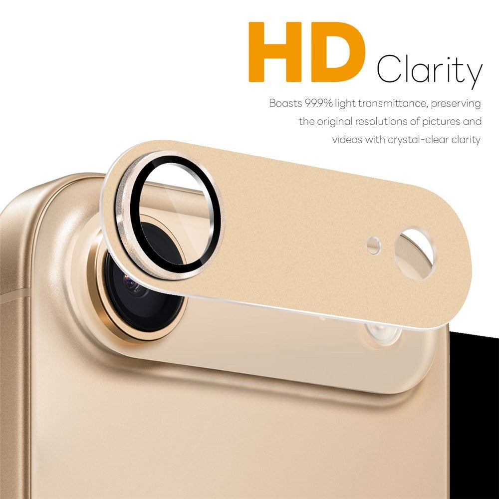 NORTHJO iPhone Air Kameralinsebeskyttelse - Mat Metal & Glas - Guld