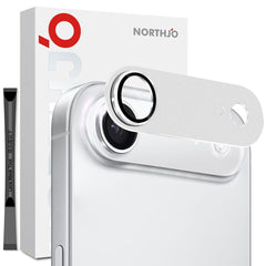 NORTHJO iPhone Air Kameralinsebeskyttelse - Mat Metal & Glas - Sølv