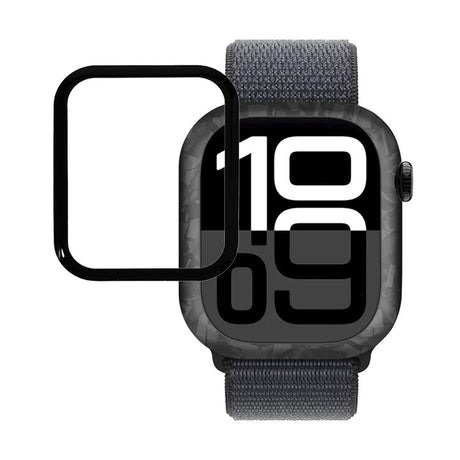 Apple Watch 11 / 10 (46mm) Hærdet Skærmbeskyttelsesglas - Gennemsigtig / Sort Kant
