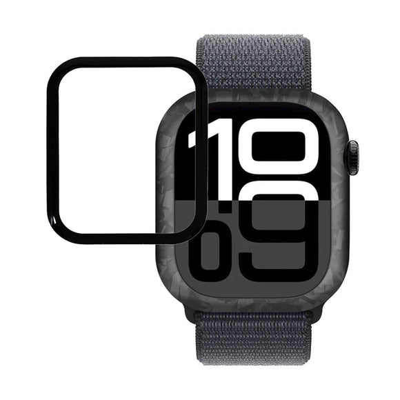 Apple Watch 11 / 10 (46mm) Hærdet Skærmbeskyttelsesglas - Gennemsigtig / Sort Kant