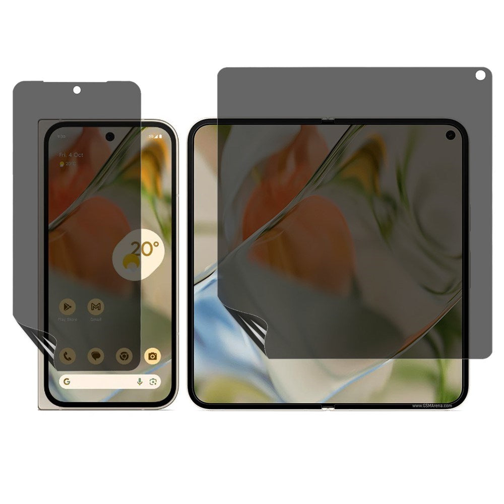 Google Pixel 10 Pro Fold Skærmbeskyttelse m. Privacy Funktion - Gennemsigtig