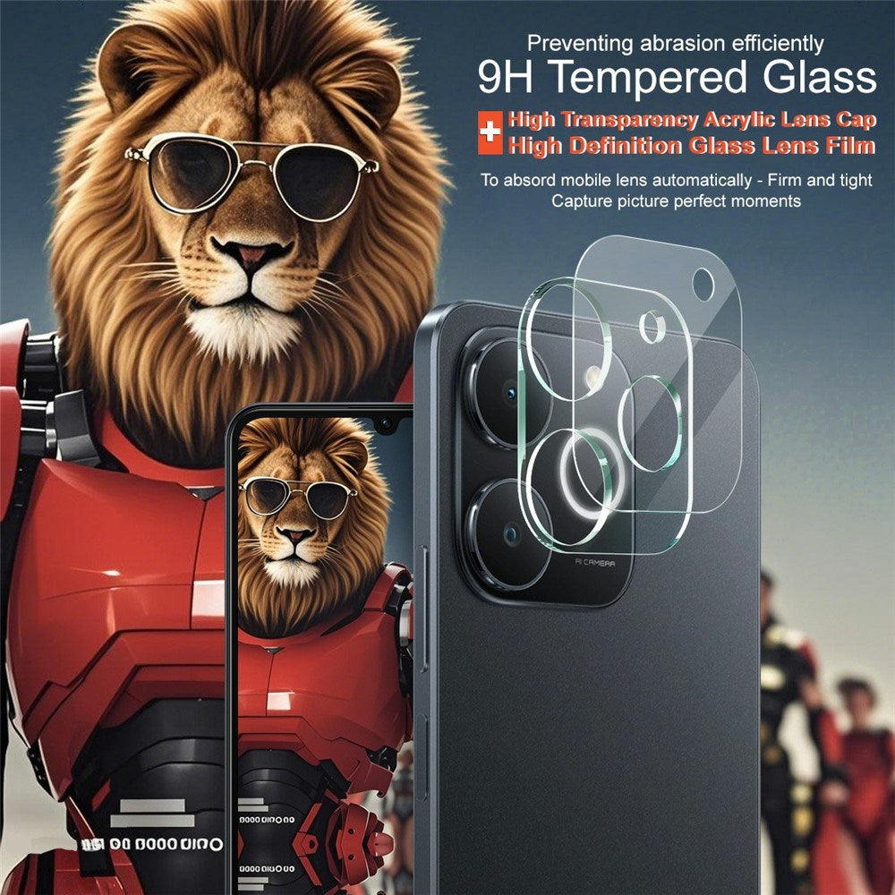 Realme Note 70T IMAK Hærdet Kameralinsebeskyttelsesglas - Gennemsigtig