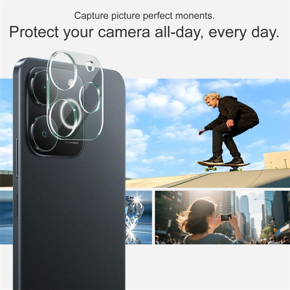Realme Note 70T IMAK Hærdet Kameralinsebeskyttelsesglas - Gennemsigtig