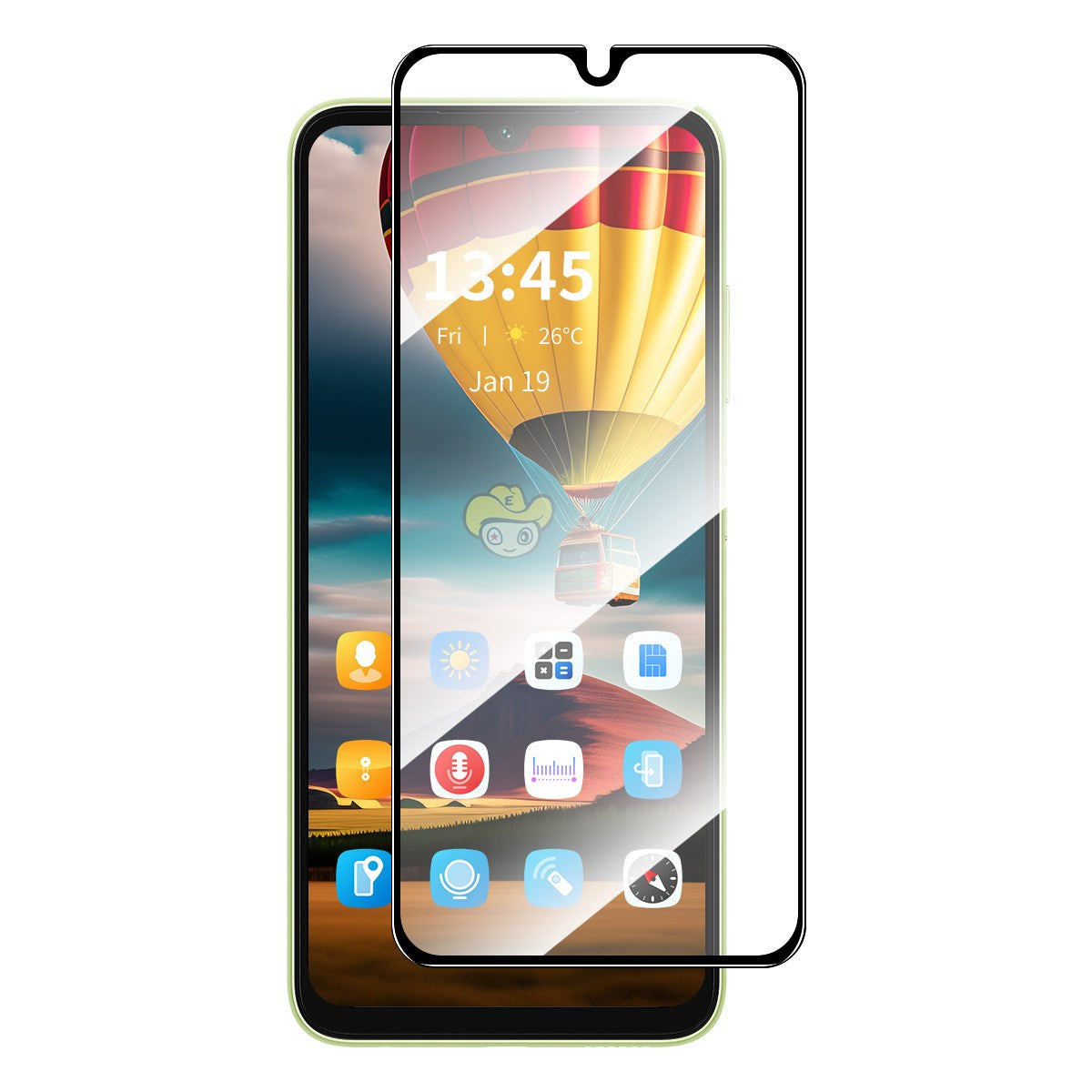 Samsung Galaxy A27 Hærdet Skærmbeskyttelsesglas - Gennemsigtig / Sort Kant
