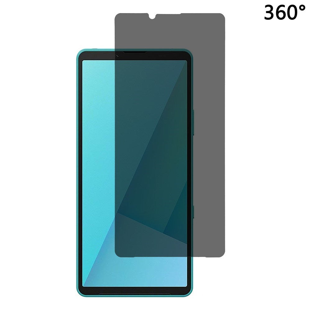 Sony Xperia 10 VII Hærdet Beskyttelsesglas m. Privacy Funktion - Gennemsigtig