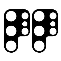 Samsung Galaxy S23 Ultra Beskyttelsesglas til Kameralinse - 2 Stk - Sort