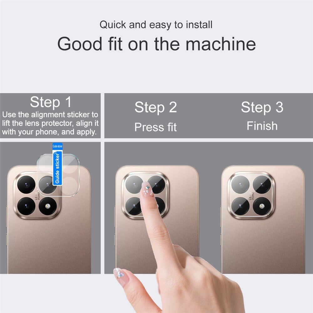 Xiaomi 15T Hærdet Kameralinsebeskyttelsesglas - Gennemsigtig