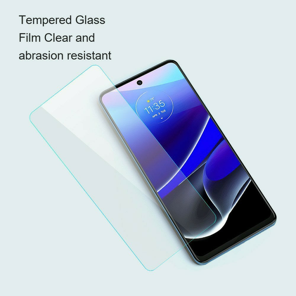 Motorola Edge 70 AMORUS 2.5D Arc Edge Skærmbeskytter i Aluminium-Silicon Glas - Gennemsigtig