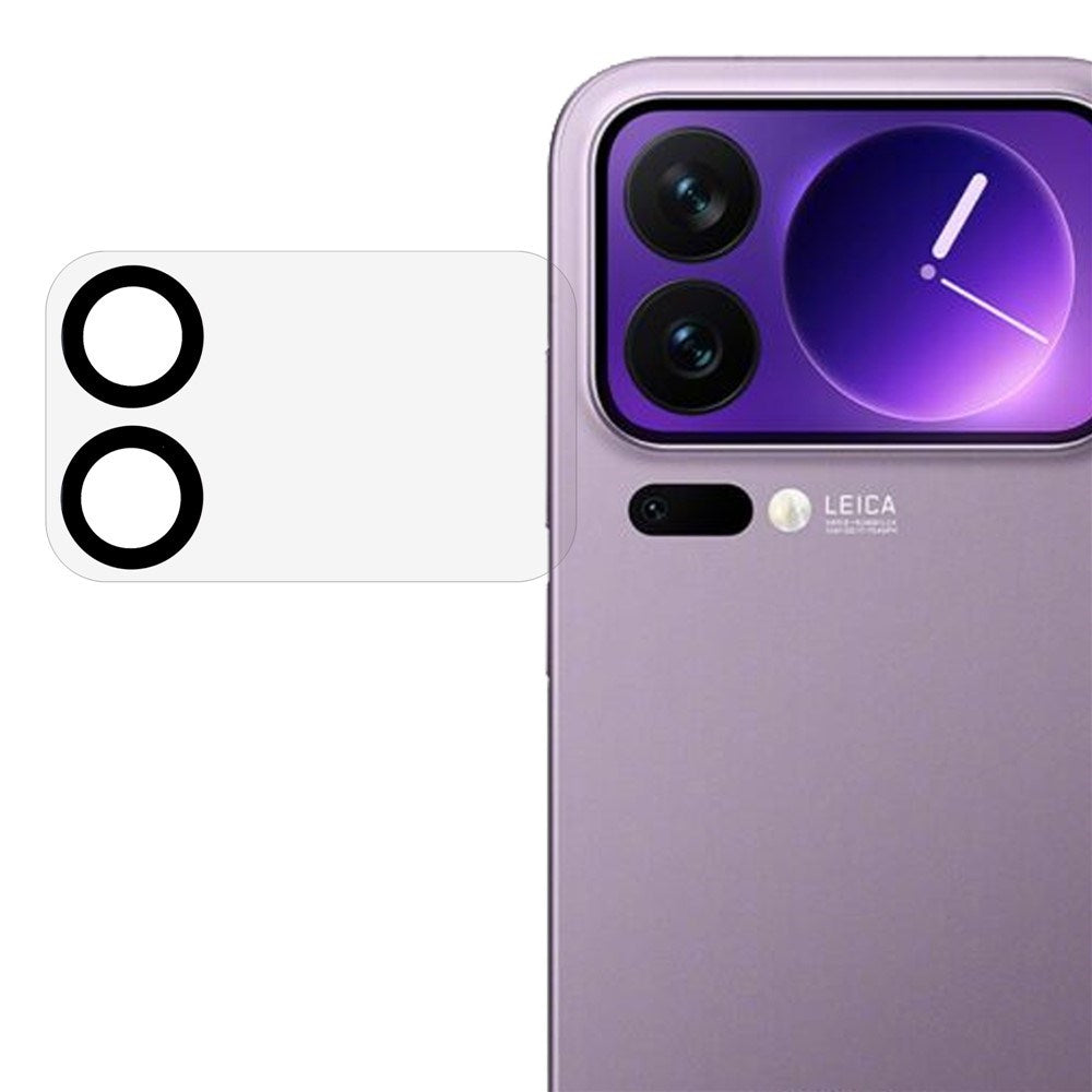 Xiaomi 17 Pro Kameralinse Beskyttelsesglas - Gennemsigtig / Sort