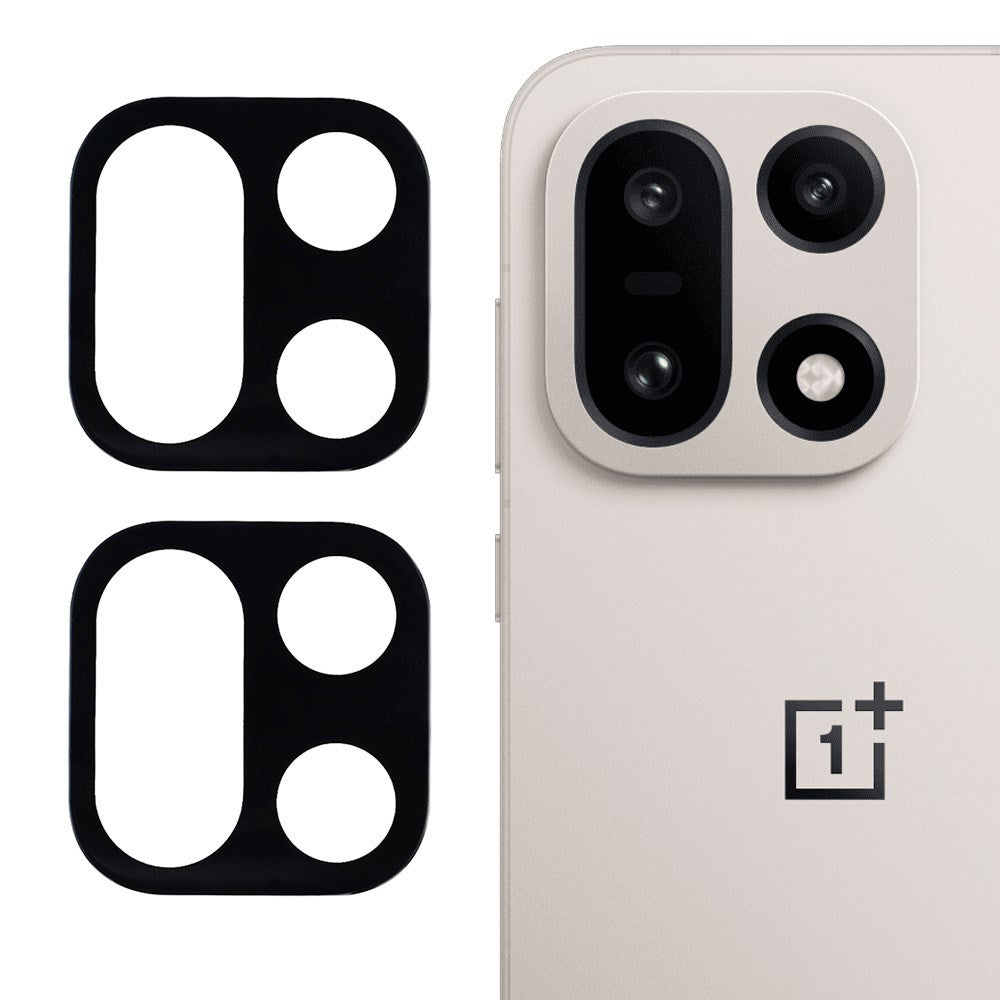 OnePlus 15 Beskyttelsesglas til Kameralinse - 2 stk. - Sort