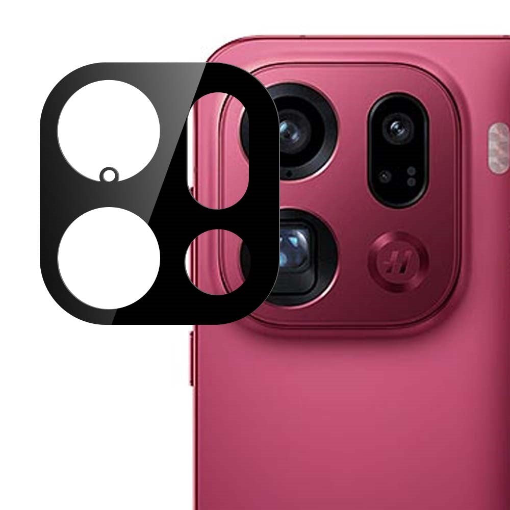 OPPO Find X9 Pro Kameralinsebeskyttelsesglas - Gennemsigtig / Sort