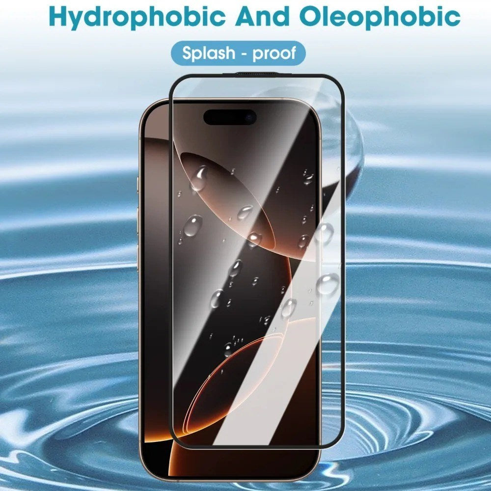 iPhone 18 Pro Max / 17 Pro Max Hærdet Skærmbeskyttelsesglas m. Installationsramme - Gennemsigtig