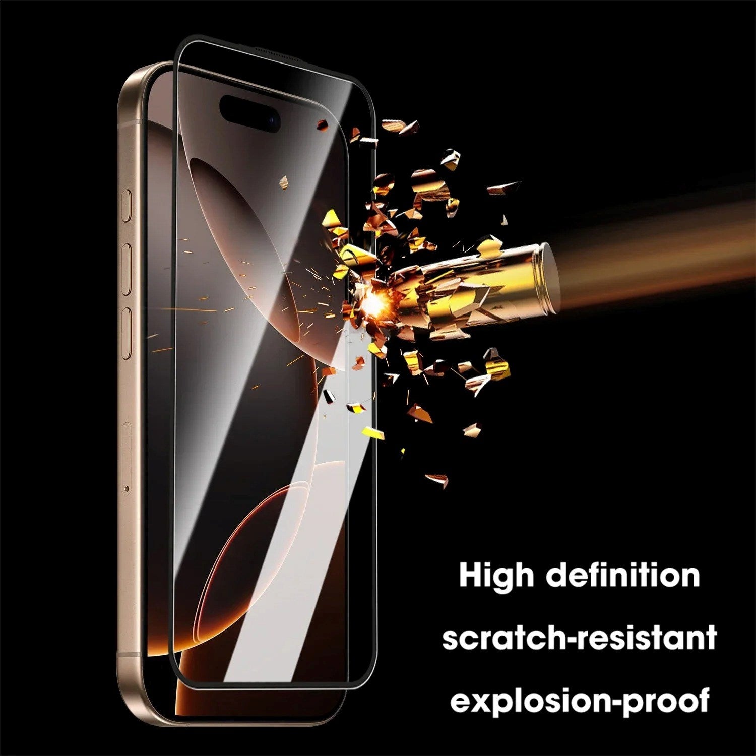 iPhone 18 Pro / 17 Pro Hærdet Skærmbeskyttelsesglas m. Installationsramme - Gennemsigtig