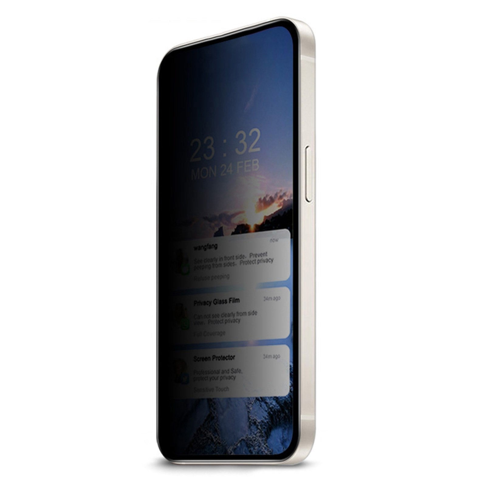 Skærmbeskyttelse i Hærdet Glas med Fuld Dækning og Privacy til Samsung Galaxy S22+/S23+