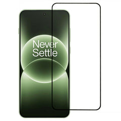 OnePlus 15R Hærdet Skærmbeskyttelsesglas m. Fingeraftryksoplåsning - Gennemsigtig / Sort Kant