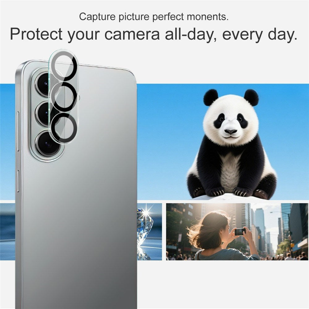 Samsung Galaxy S26+ (Plus) IMAK Hærdet Kameralinseglas - Sort