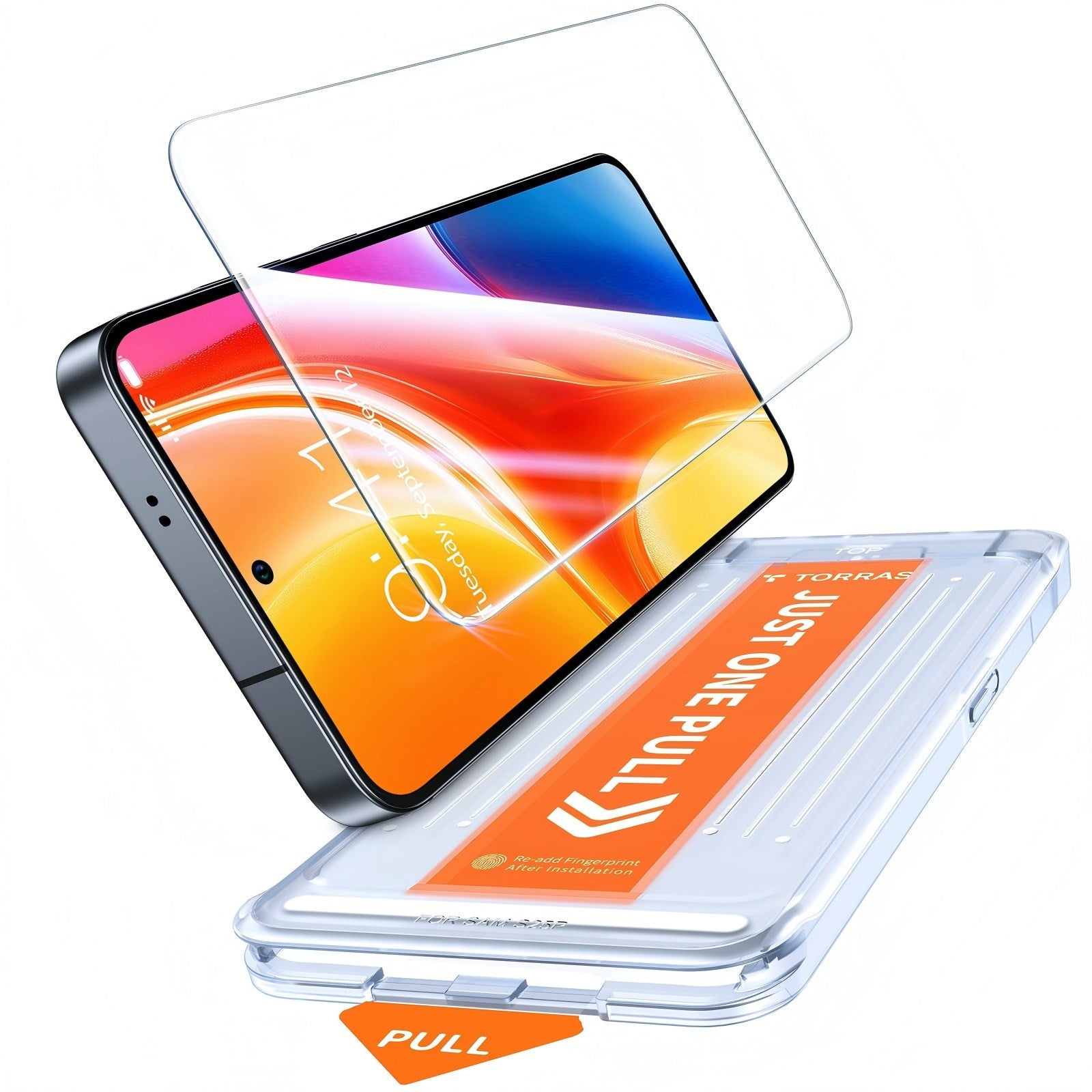 Samsung Galaxy S26 Ultra TORRAS Glassgo Hærdet Skærmbeskyttelsesglas m. Installationsramme - Gennemsigtig