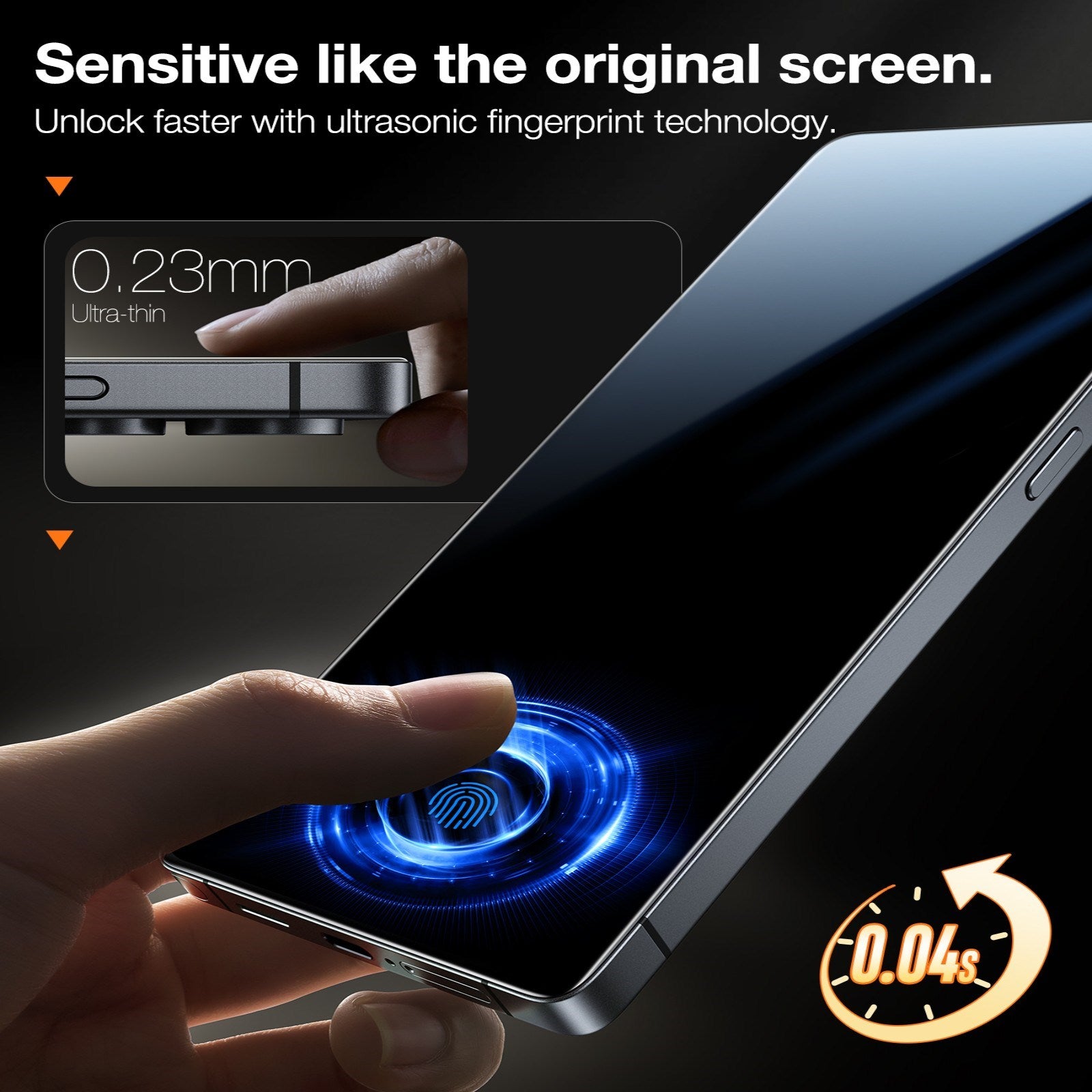 Samsung Galaxy S26 Ultra TORRAS Glassgo Hærdet Skærmbeskyttelsesglas m. Installationsramme - Gennemsigtig