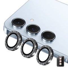 Samsung Galaxy A37 / A57 ENKAY Glitter Kameralinsebeskyttelse - Sort