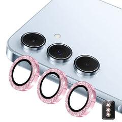 Samsung Galaxy A37 / A57 ENKAY Glitter Kameralinsebeskyttelse - Lyserød