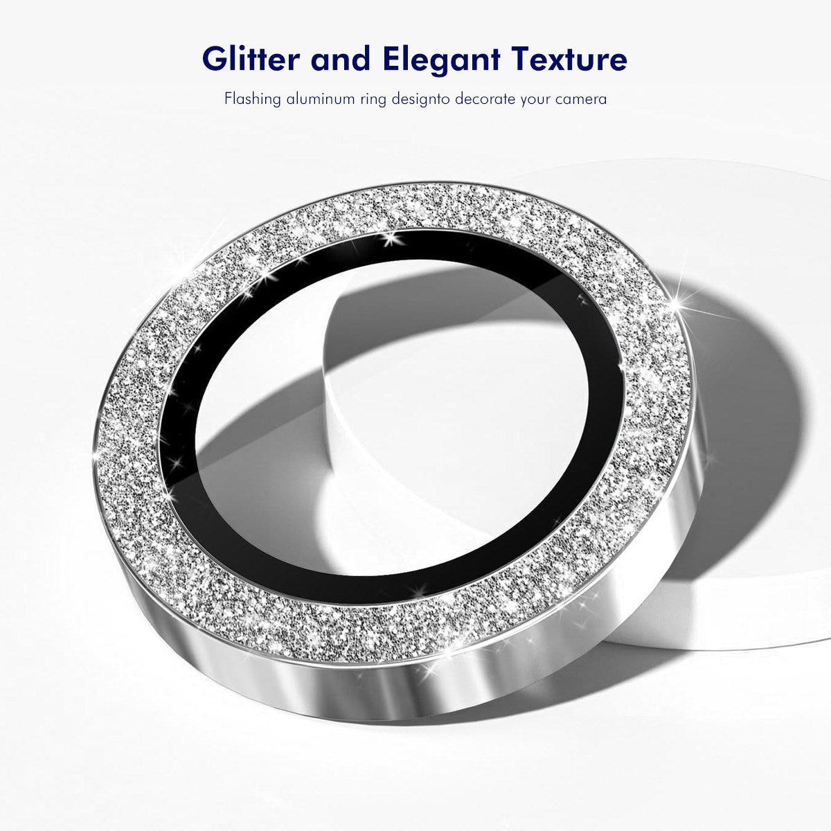 Samsung Galaxy A37 / A57 ENKAY Glitter Kameralinsebeskyttelse - Lyserød