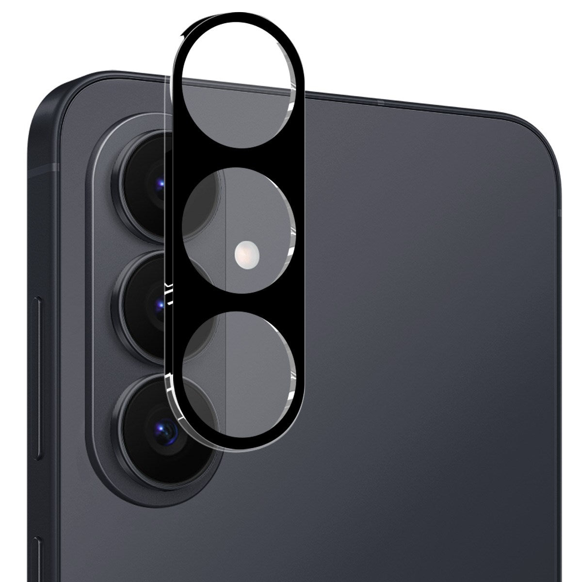 Samsung Galaxy S26+ (Plus) ENKAY Hærdet Kameralinsebeskyttelsesglas - Sort