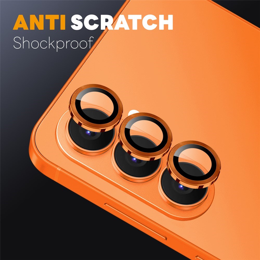 Samsung Galaxy S26 NORTHJO Kameralinsebeskyttelse - Metal & Glas - Orange