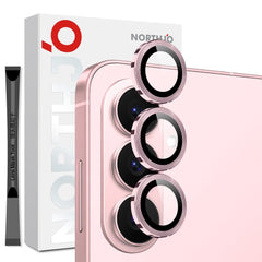 Samsung Galaxy S26 NORTHJO Kameralinsebeskyttelse - Metal & Glas - Lyserød