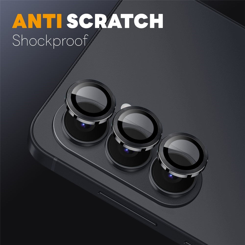 Samsung Galaxy S26 NORTHJO Kameralinsebeskyttelse - Metal & Glas - Sort